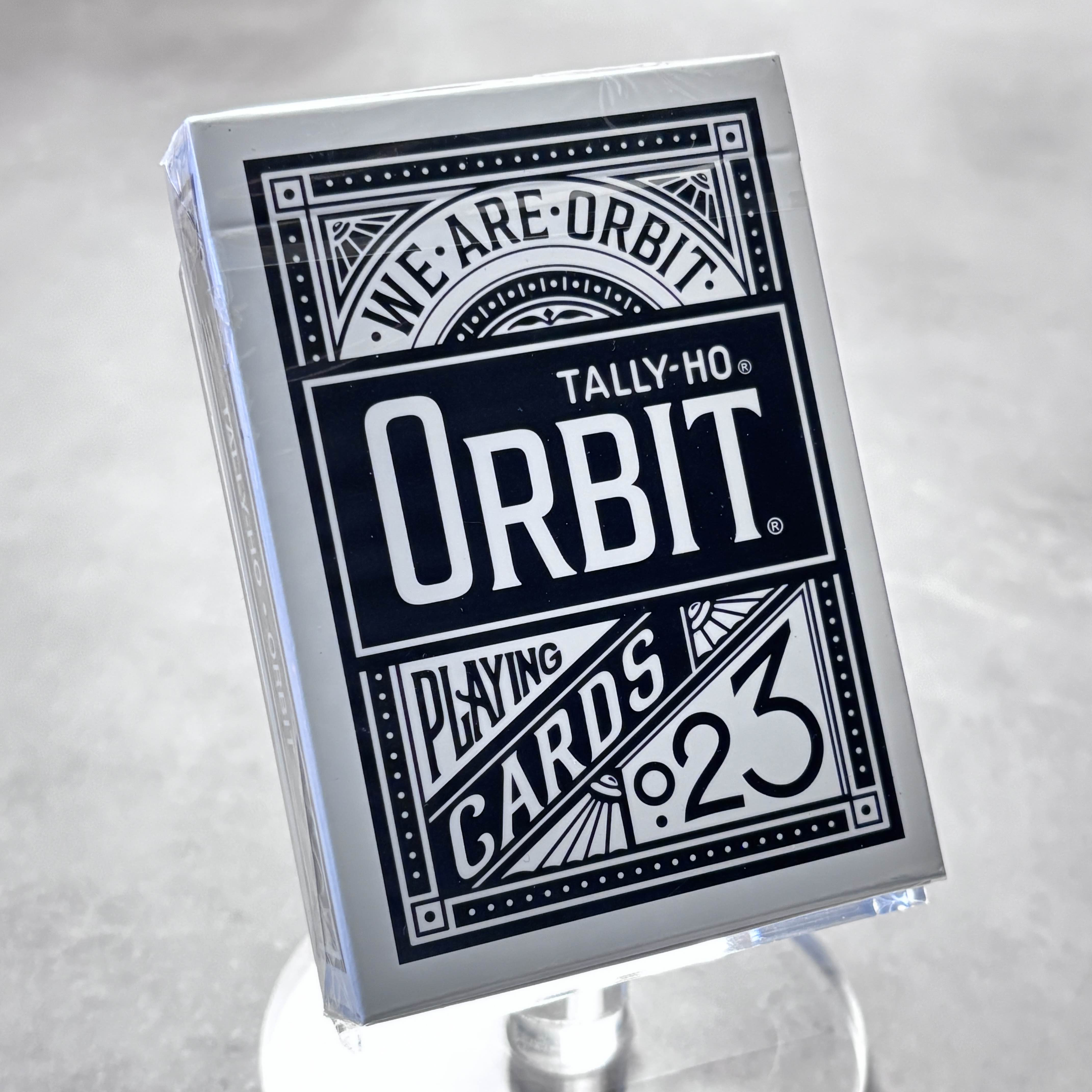 Orbit Tally-Ho Black (Cardtopia Seal) Playing Cards