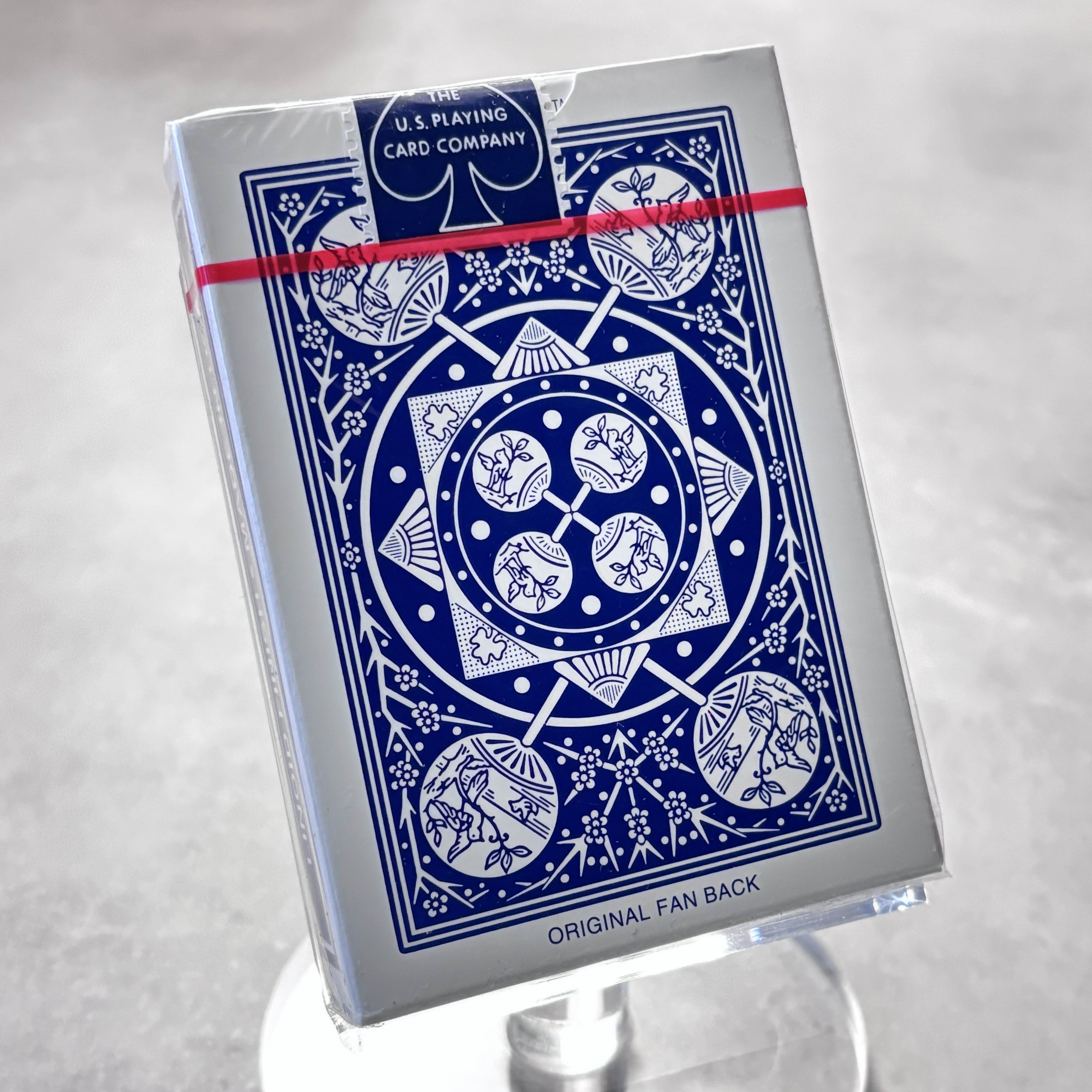 Tally-Ho Fan Back (Blue/Thin Crushed) Playing Cards