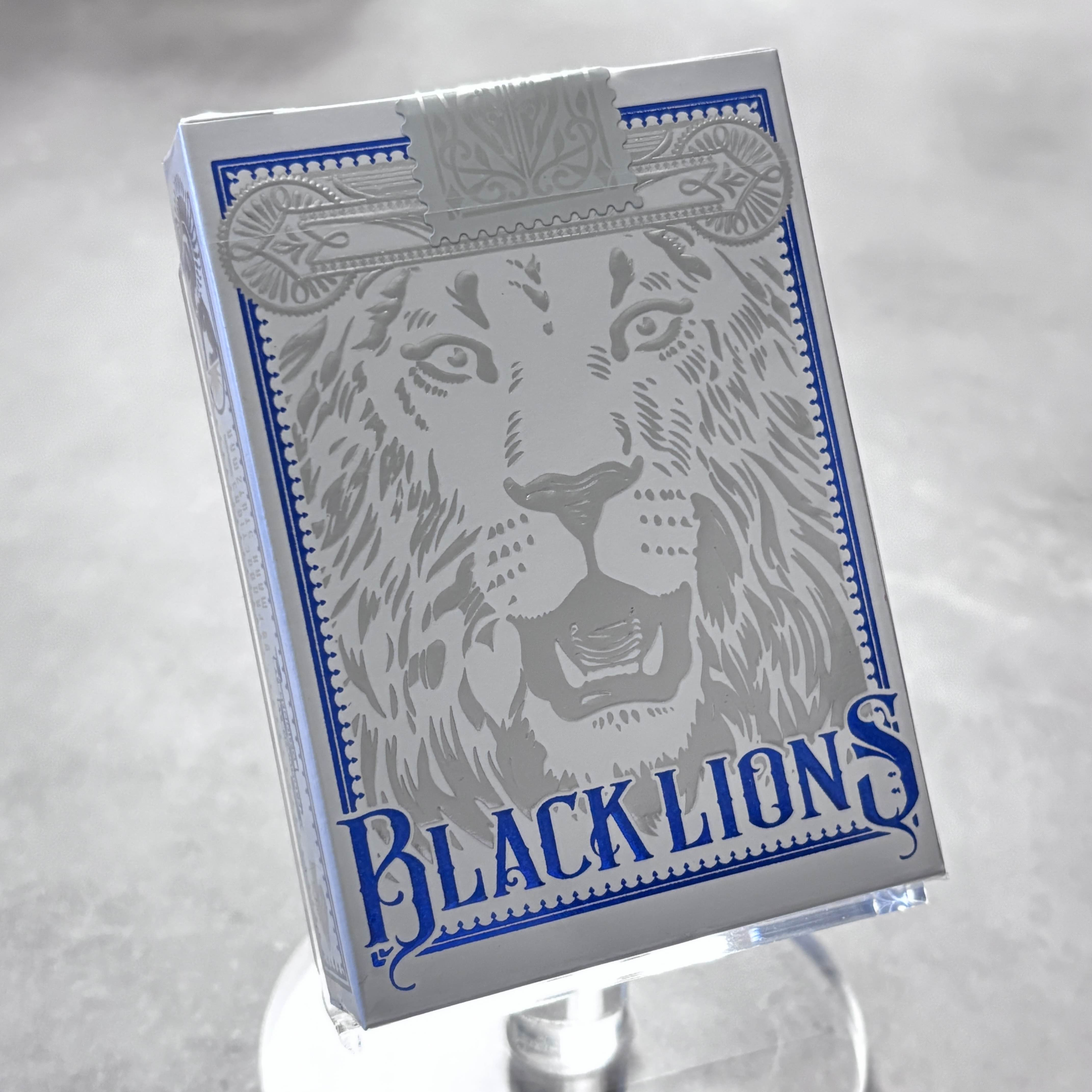 Black Lions (Blue Edition) Playing Cards