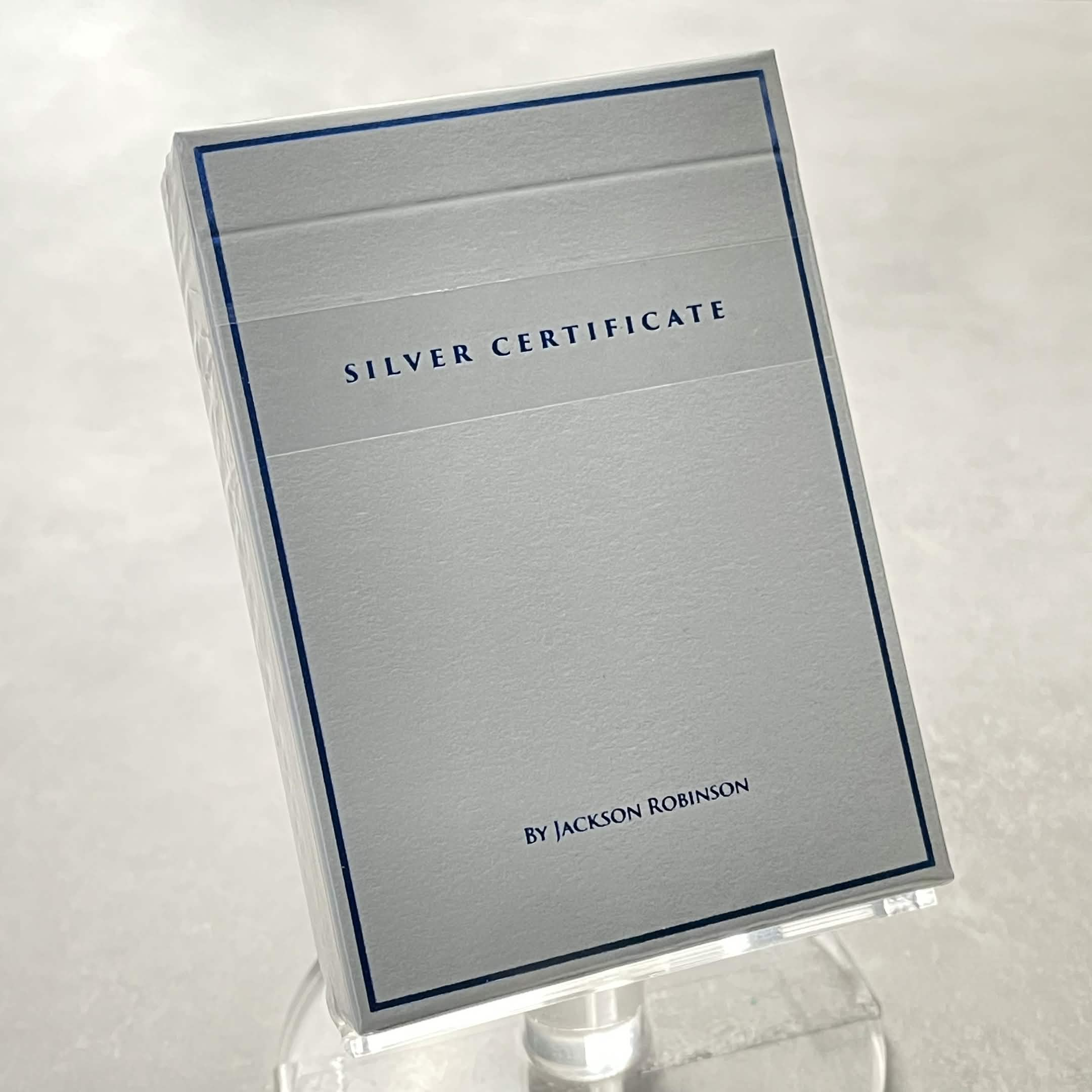 Silver Certificate (Foiled Standard) Playing Cards