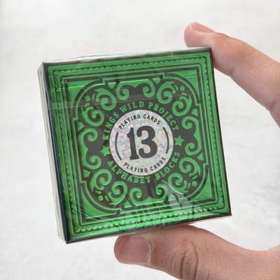 Alphabet Block - Green Special Edition (Gilded) Playing Cards