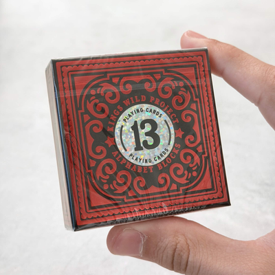 Alphabet Block - Red Special Edition (Gilded) Playing Cards