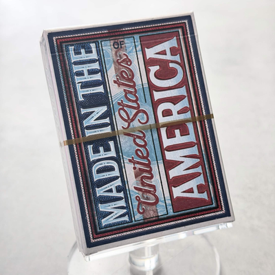Made In The United States Of America (Red Gilded) Playing Cards