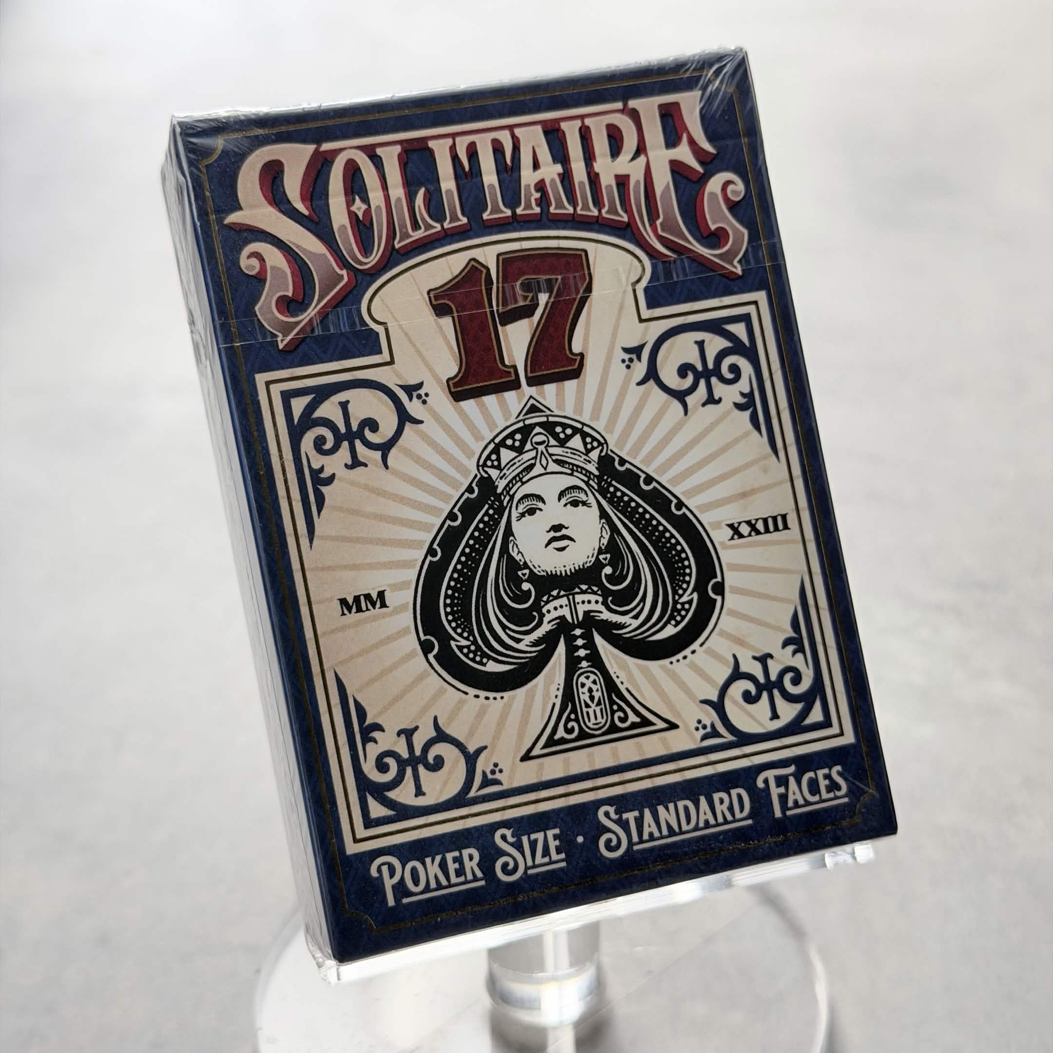 Solitaire 17 (Blue Gilded) Playing Cards