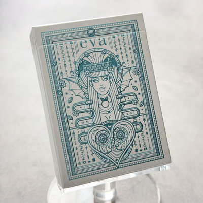 Eva White Rose Playing Cards