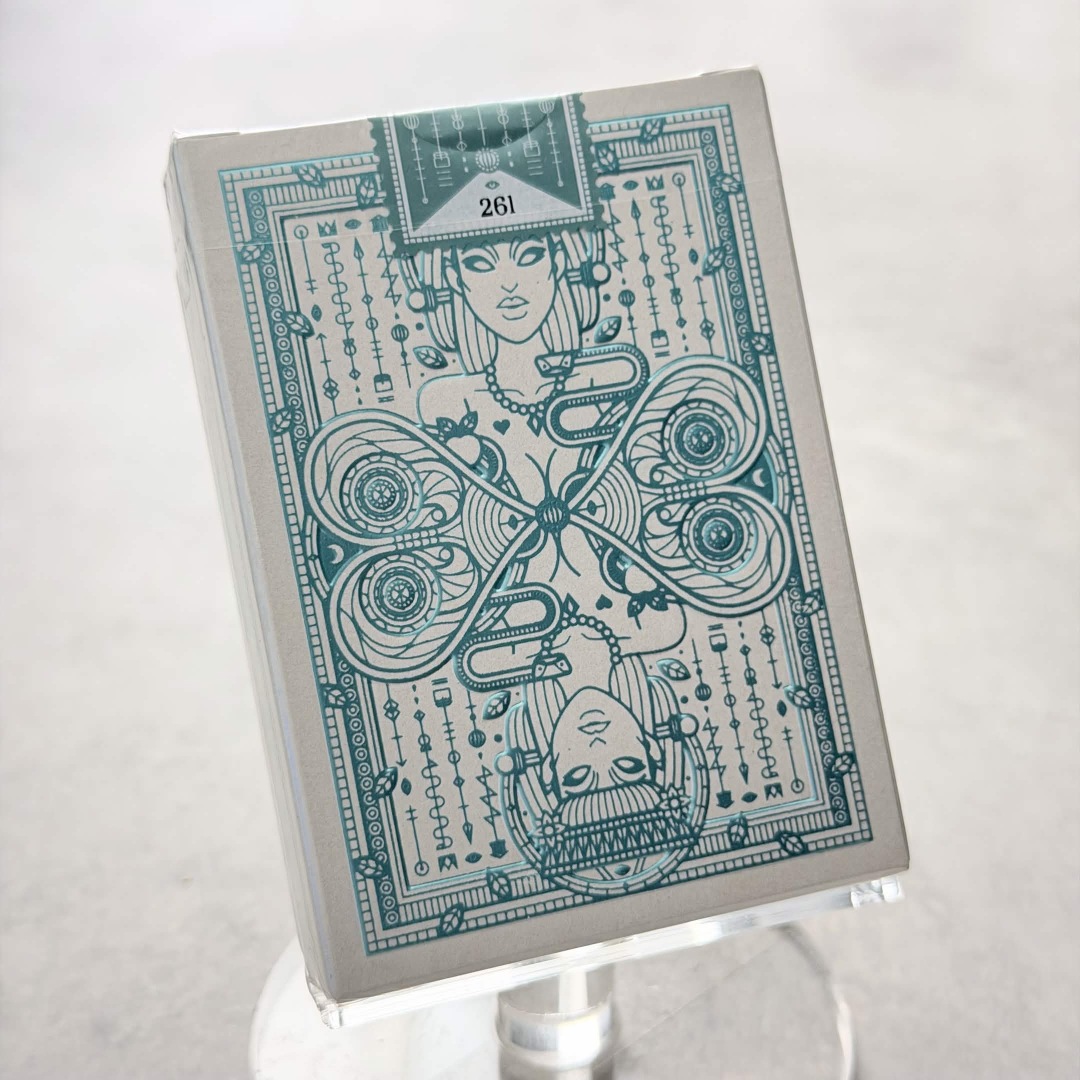 Eva White Rose Playing Cards