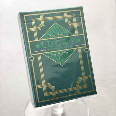 Lucky (Green Gilded) Playing Cards