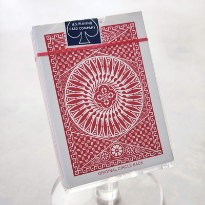 Tally-Ho Circle Back (Red/Thin Crushed) Playing Cards