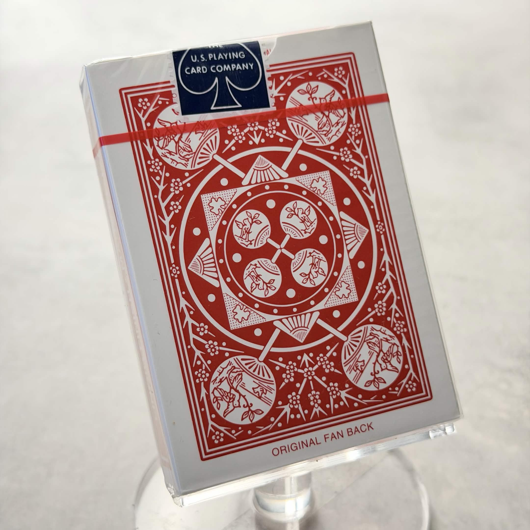 Tally-Ho Fan Back (Red/Thin Crushed) Playing Cards