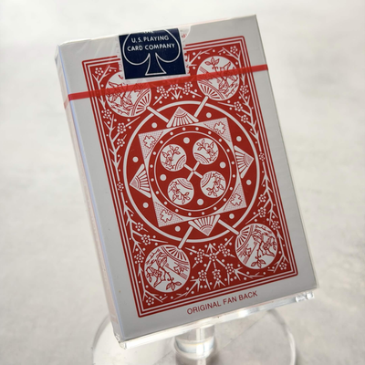 Tally-Ho Fan Back (Red/Thin Crushed) Playing Cards