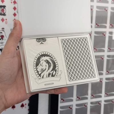 White Lions Outliers 2 Deck Set (Signed) Playing Cards