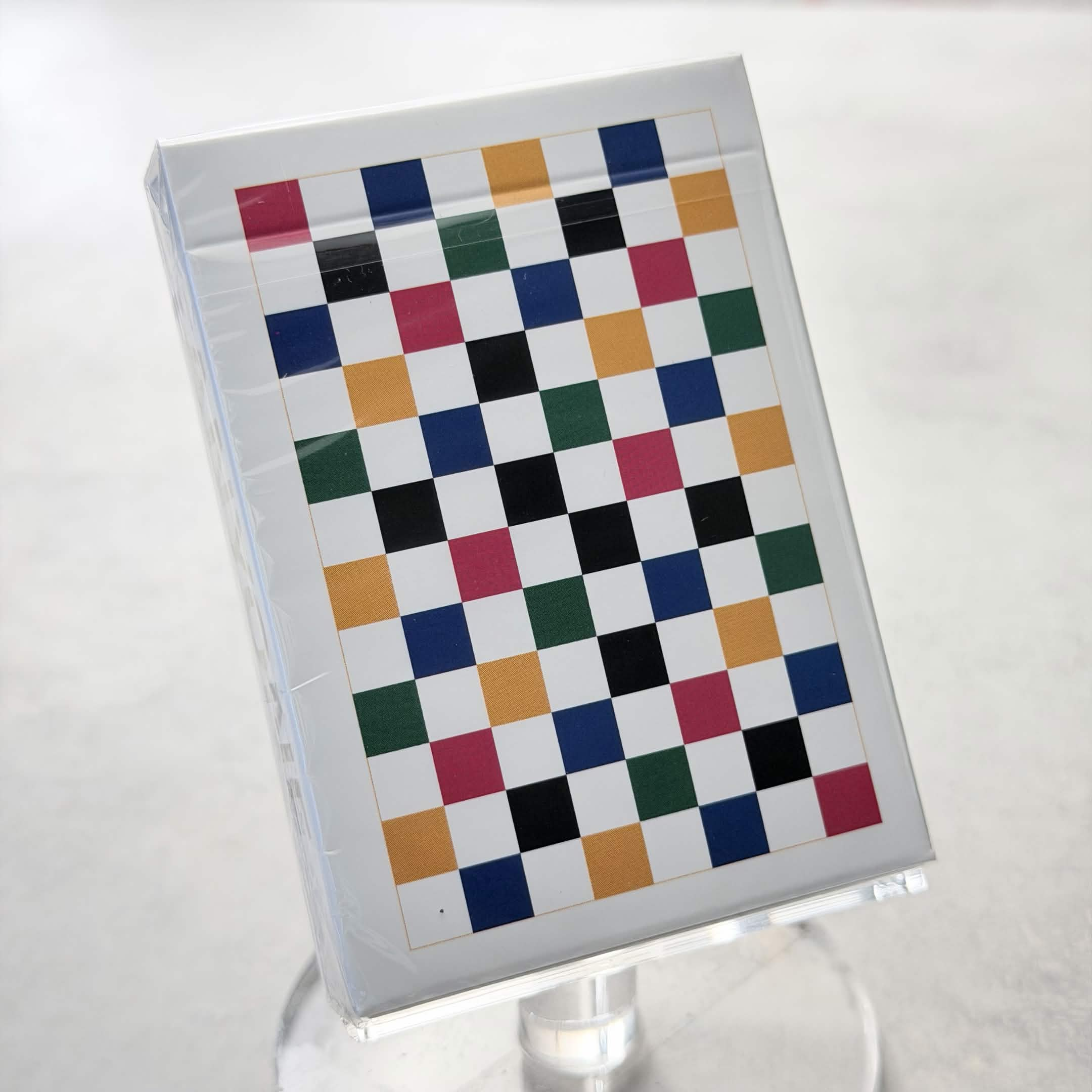Anyone Multicolor Checkerboard Playing Cards