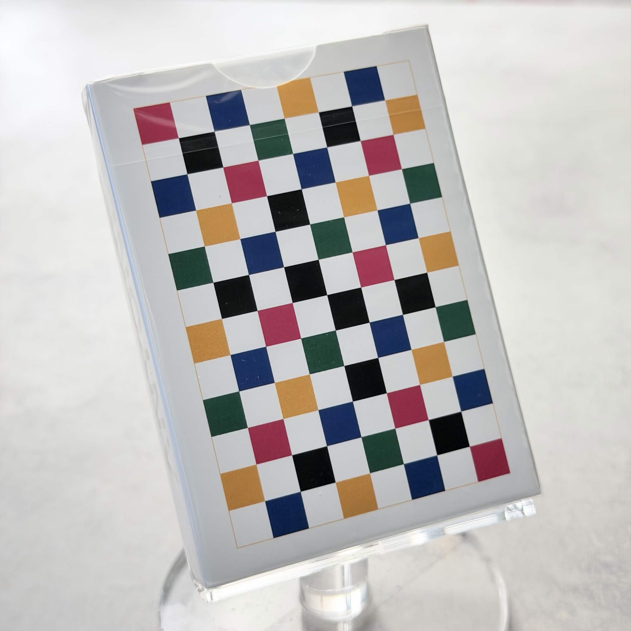 Anyone Multicolor Checkerboard Playing Cards