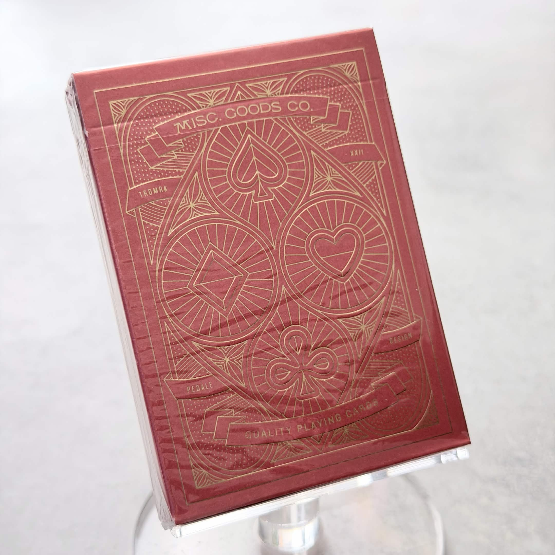 Misc Goods V3 (Light Red) Playing Cards