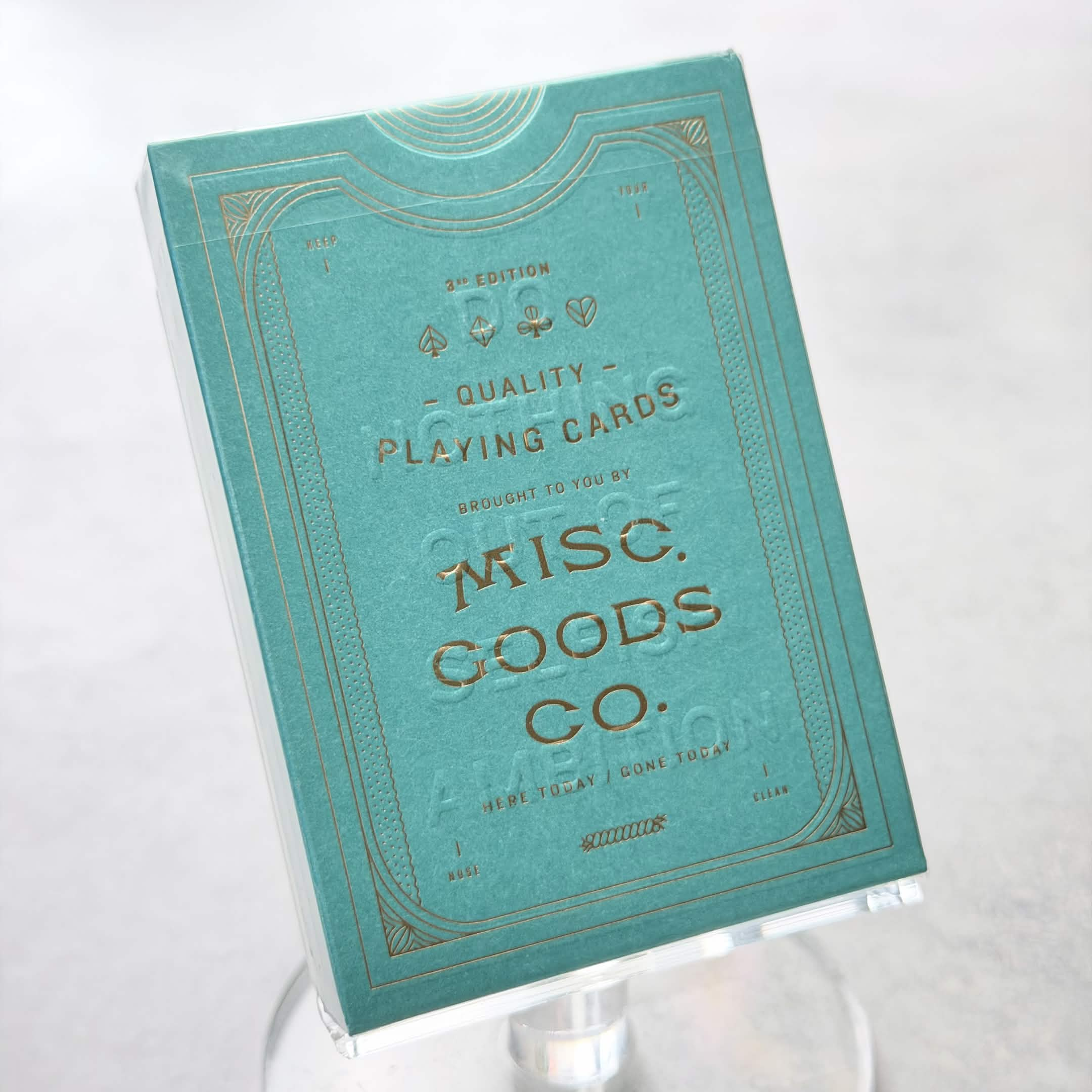Misc Goods (Green) Playing Cards