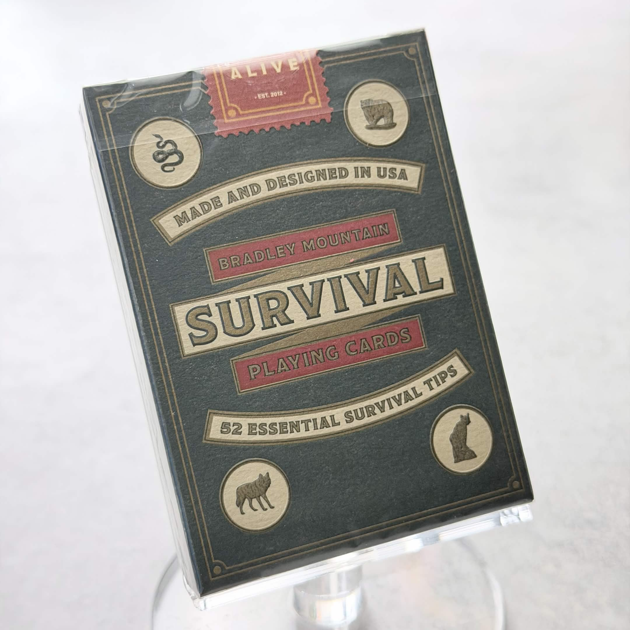 Survival (Charcoal) Playing Cards