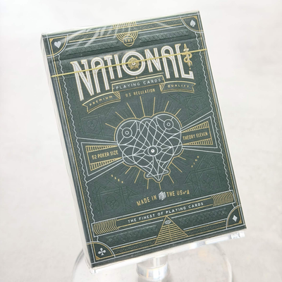 National (Green) Playing Cards