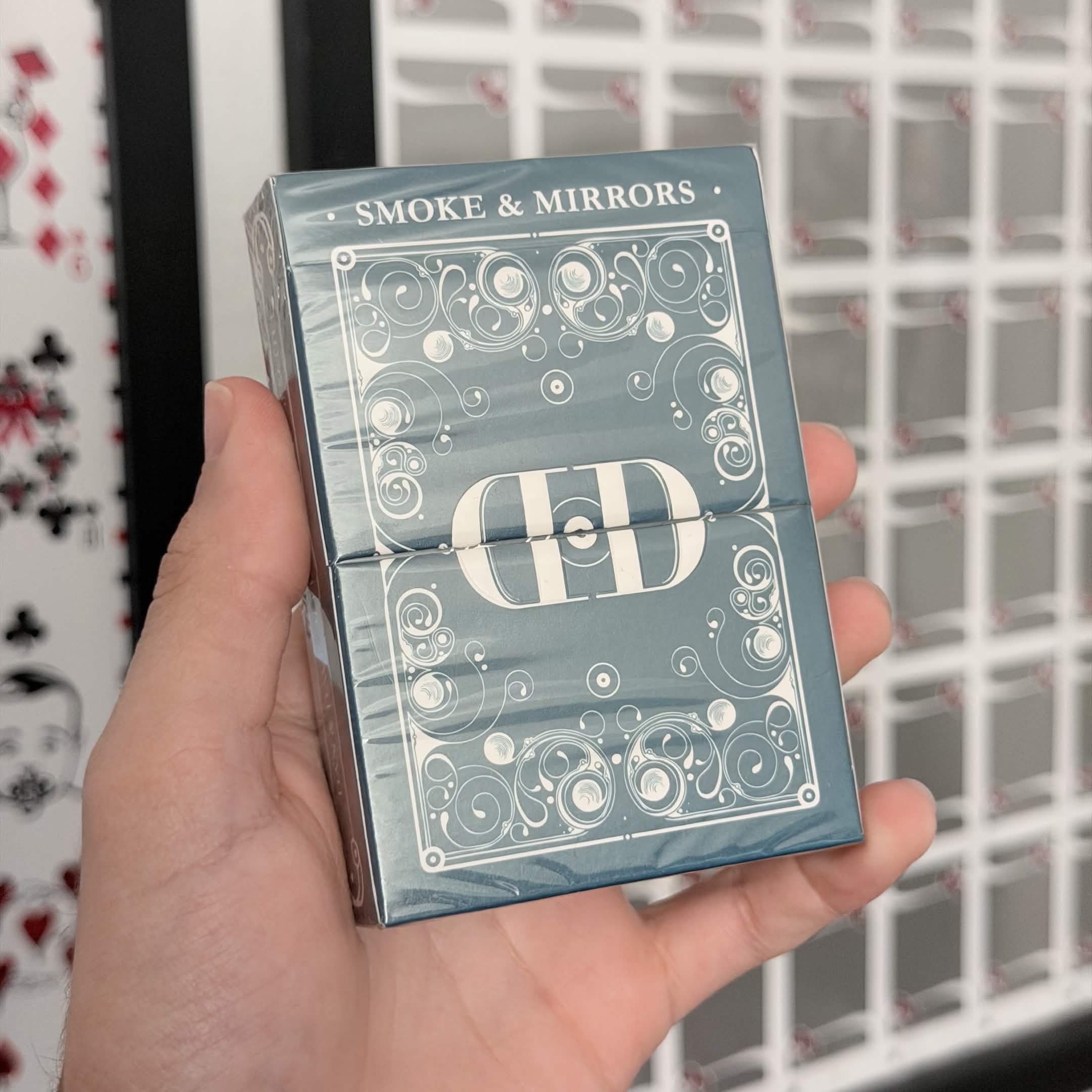 Smoke & Mirrors Blue V8 (Collectors Edition) Playing Cards