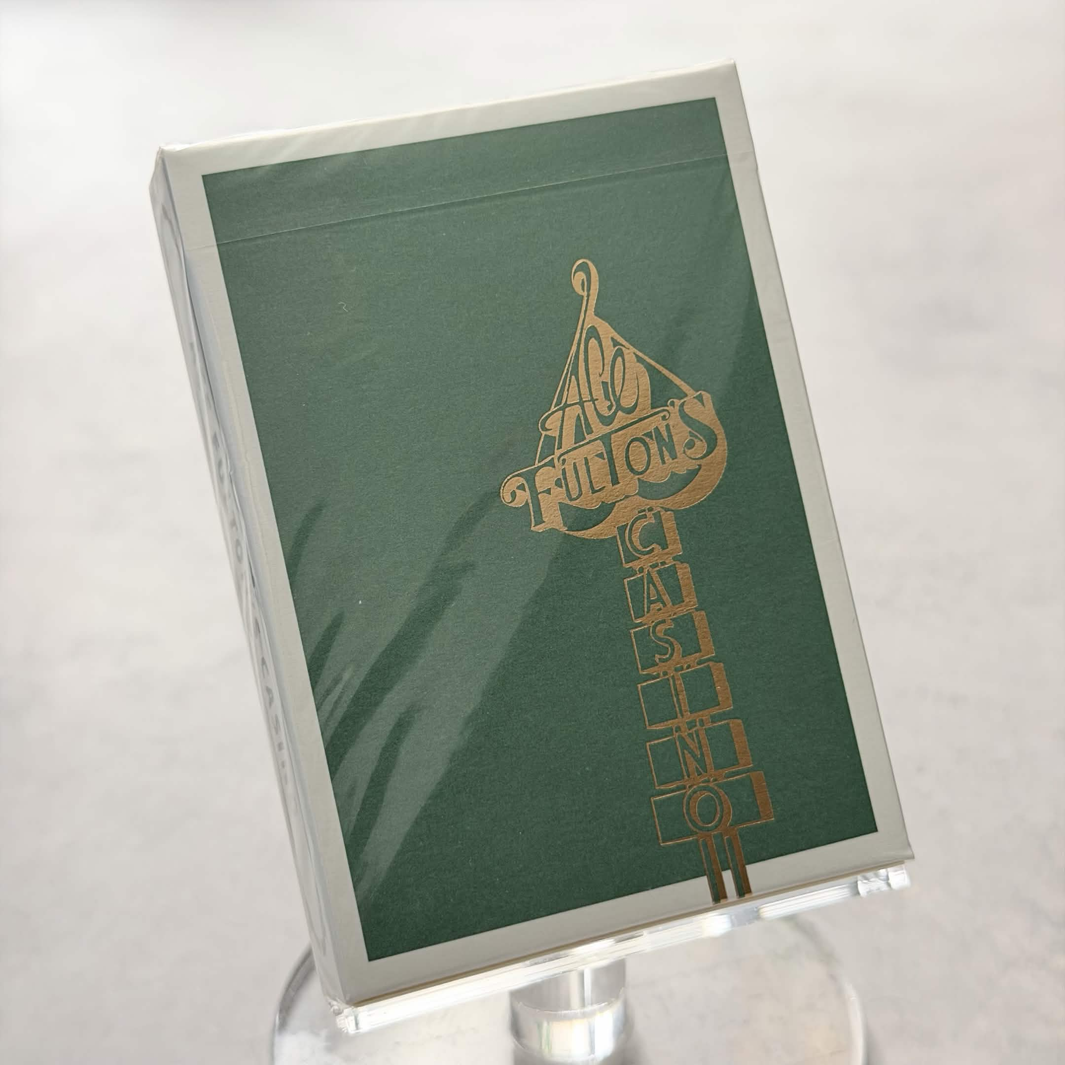 Ace Fulton's Casino (Emerald Green) Playing Cards