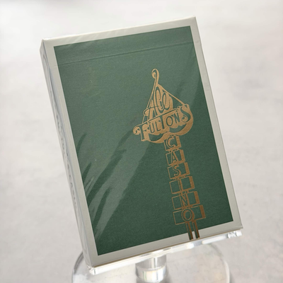 Ace Fulton's Casino (Emerald Green) Playing Cards