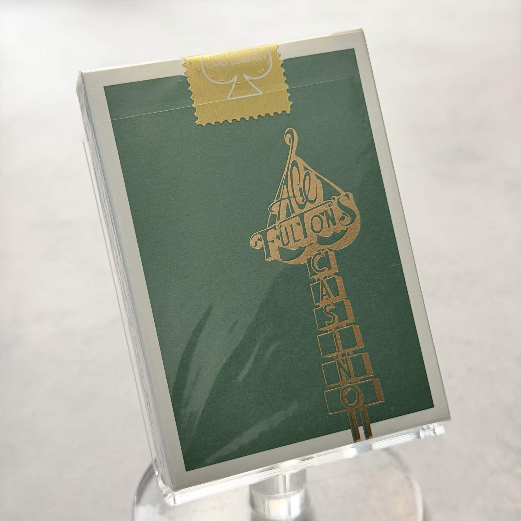 Ace Fulton's Casino (Emerald Green) Playing Cards
