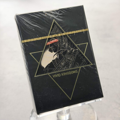 Vivid Kingdoms (Black) Playing Cards