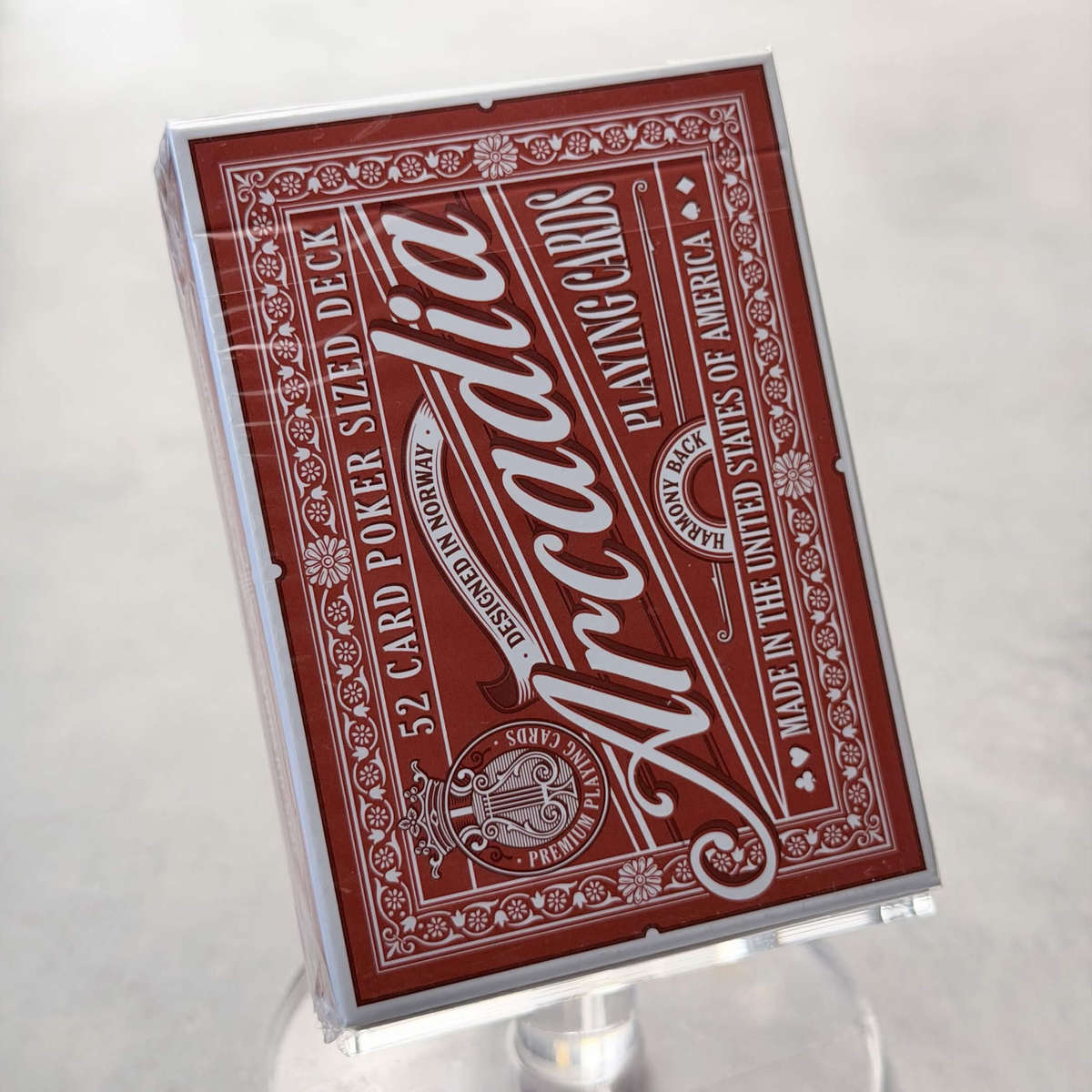 Arcadia - Harmony Back (Red) Playing Cards