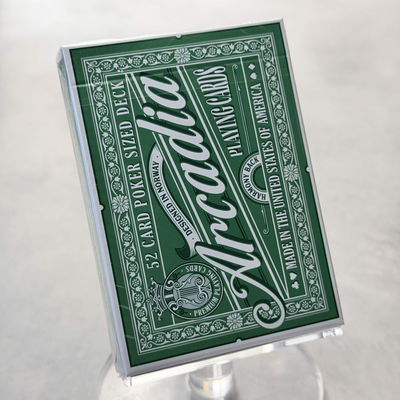 Arcadia - Harmony Back (Green) Playing Cards
