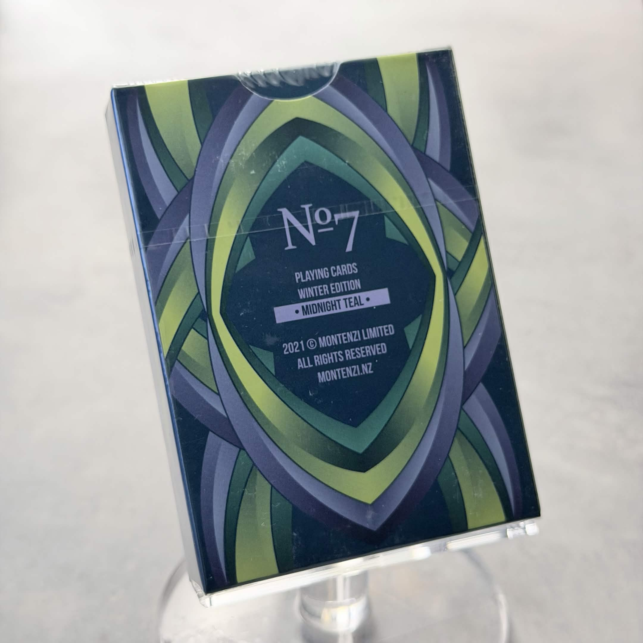 No. 7 (Midnight Teal) Playing Cards