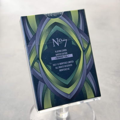 No. 7 (Midnight Teal) Playing Cards