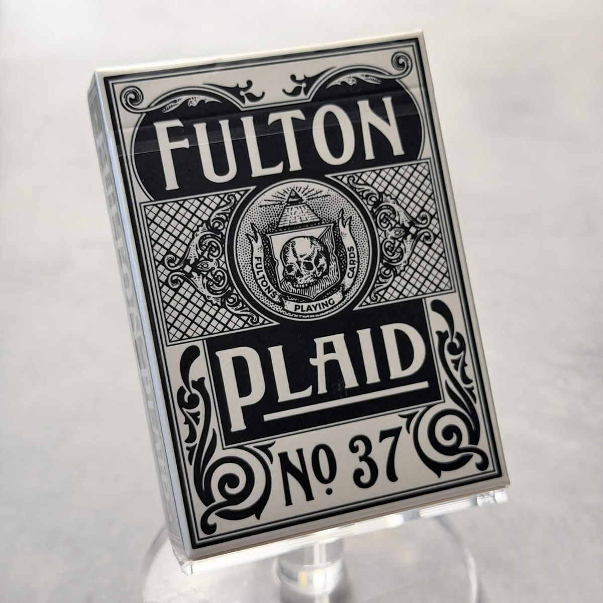 Fulton Plaid No. 37 White Whiskey ("Emerald Isle" Gilded) Playing Cards
