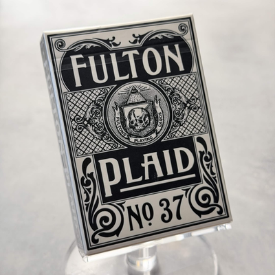 Fulton Plaid No. 37 White Whiskey ("Emerald Isle" Gilded) Playing Cards