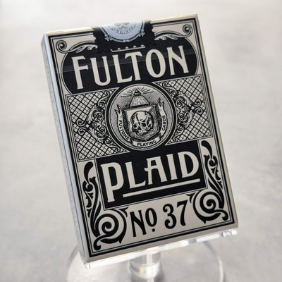 Fulton Plaid No. 37 White Whiskey ("Emerald Isle" Gilded) Playing Cards