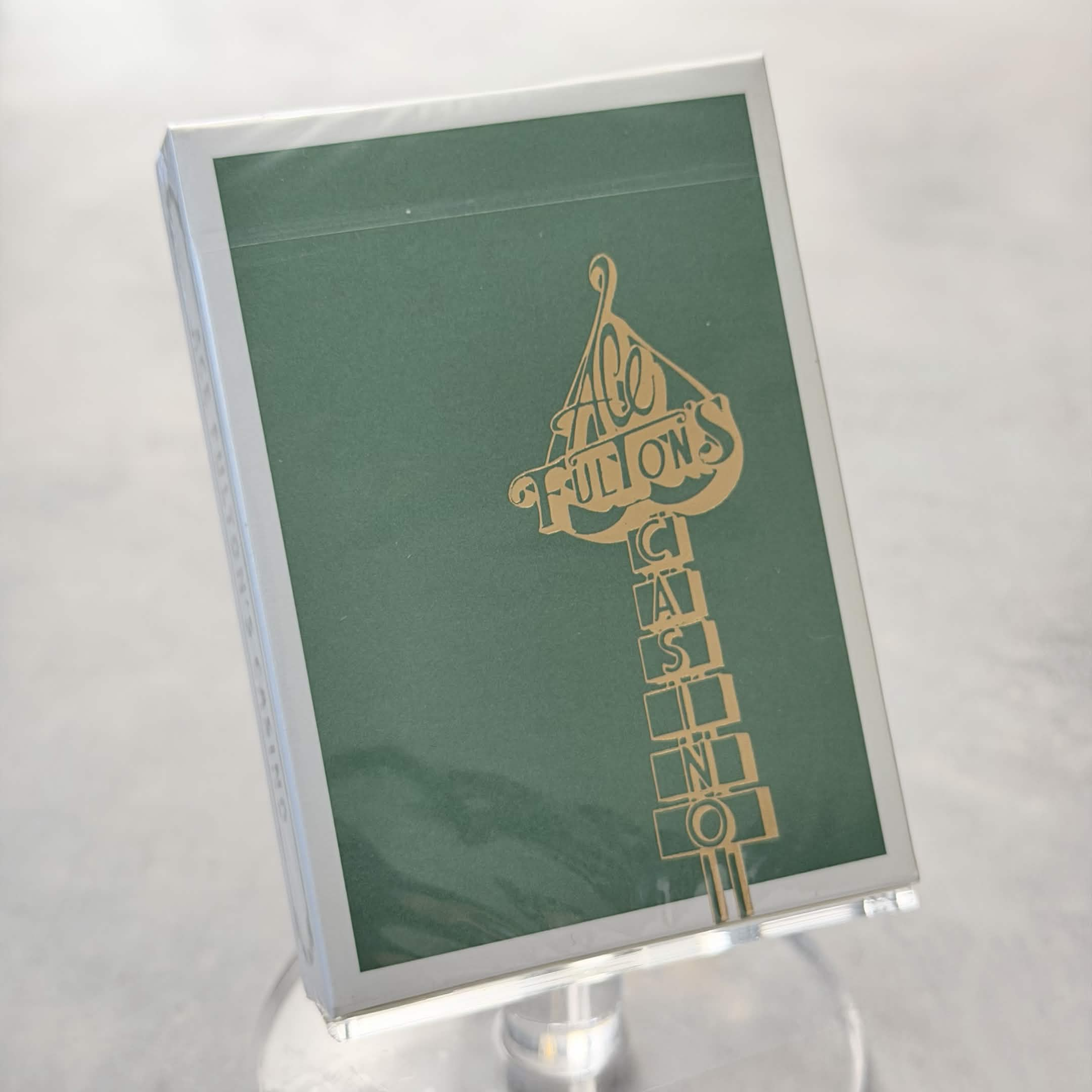 Ace Fulton's Casino (Emerald Green) Playing Cards
