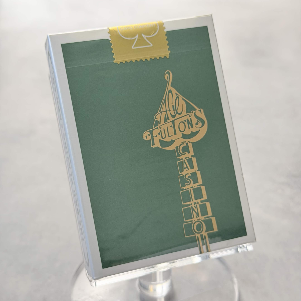 Ace Fulton's Casino (Emerald Green) Playing Cards