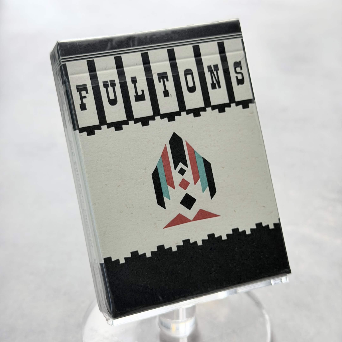 Ace Fulton's Phoenix Casino - Black (Red Gilded) Playing Cards