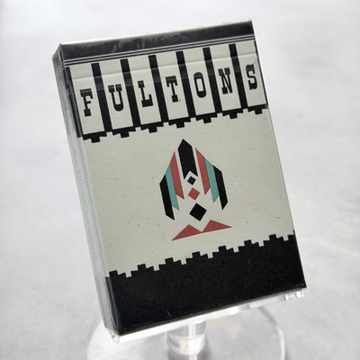 Ace Fulton's Phoenix Casino - Black (Red Gilded) Playing Cards