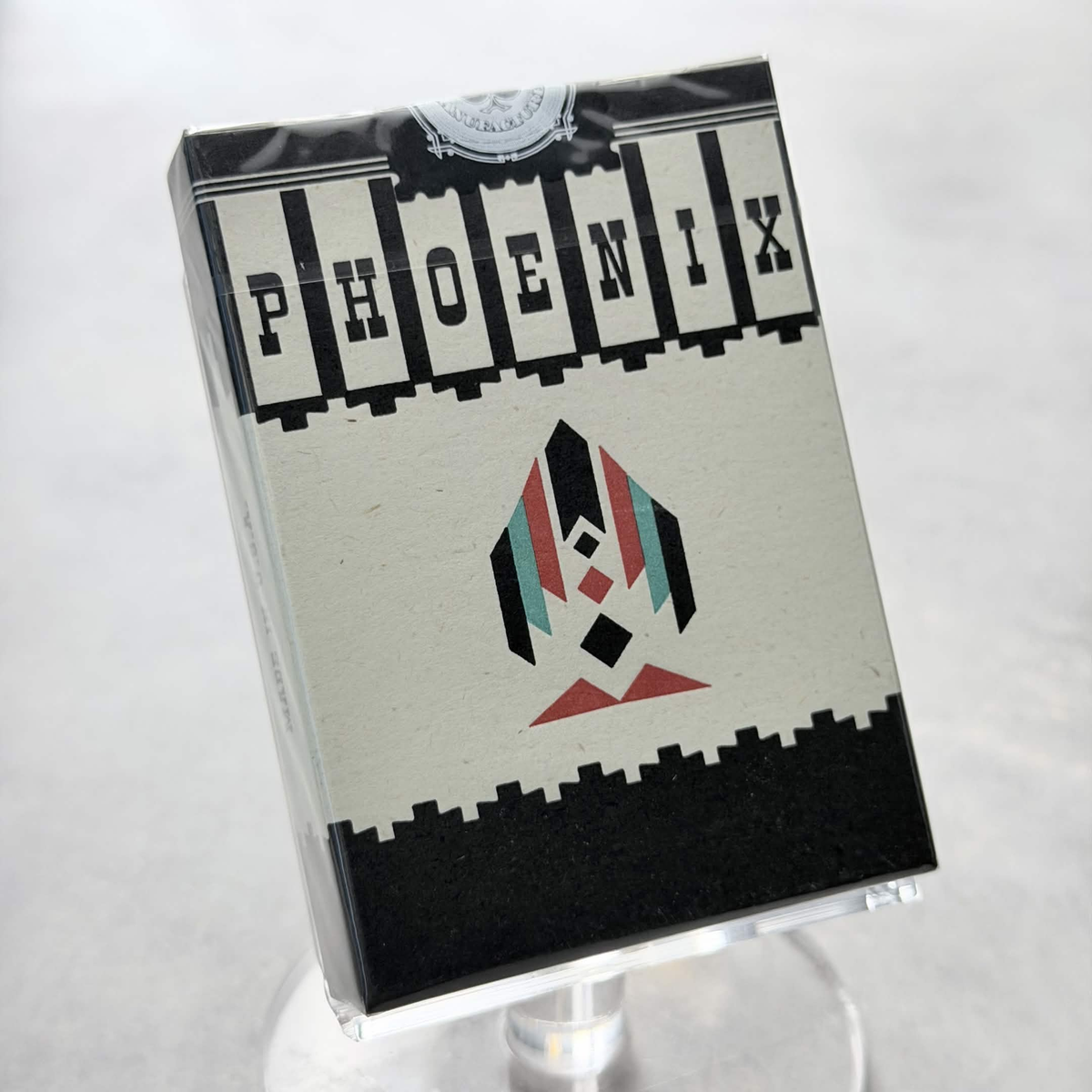 Ace Fulton's Phoenix Casino - Black (Red Gilded) Playing Cards