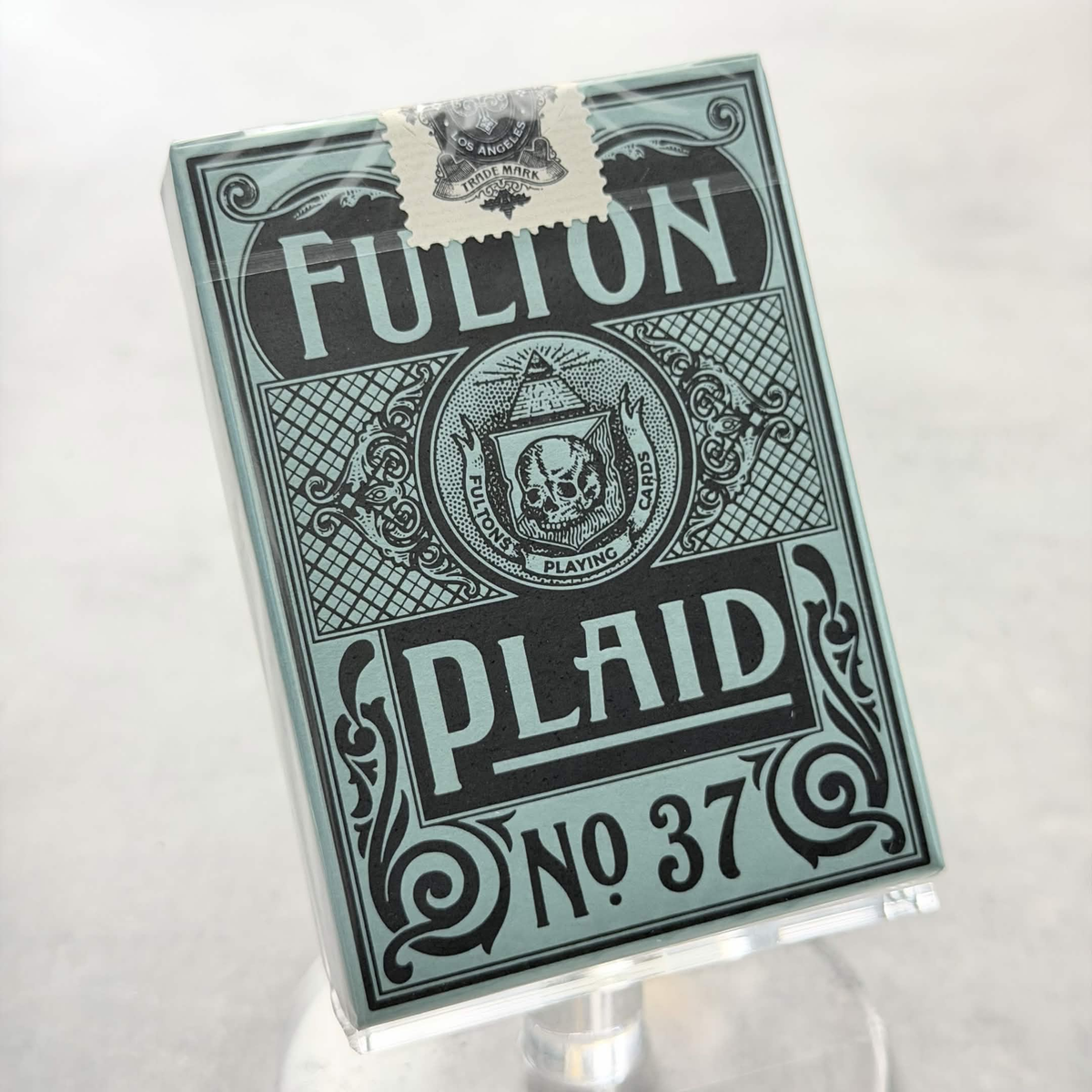 Fulton Plaid (Lucky Green) Playing Cards