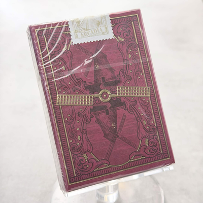 Arcadia - Windmill Back (Claret Purple) Playing Cards
