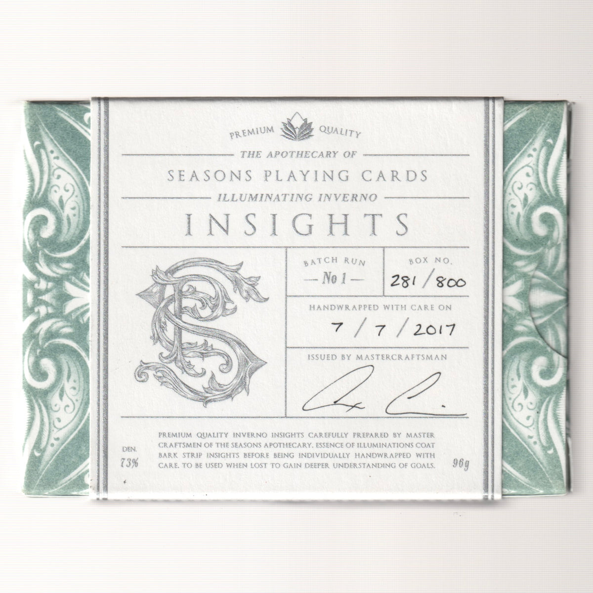 Apothecary Inverno Insights White Label [AUCTION]
