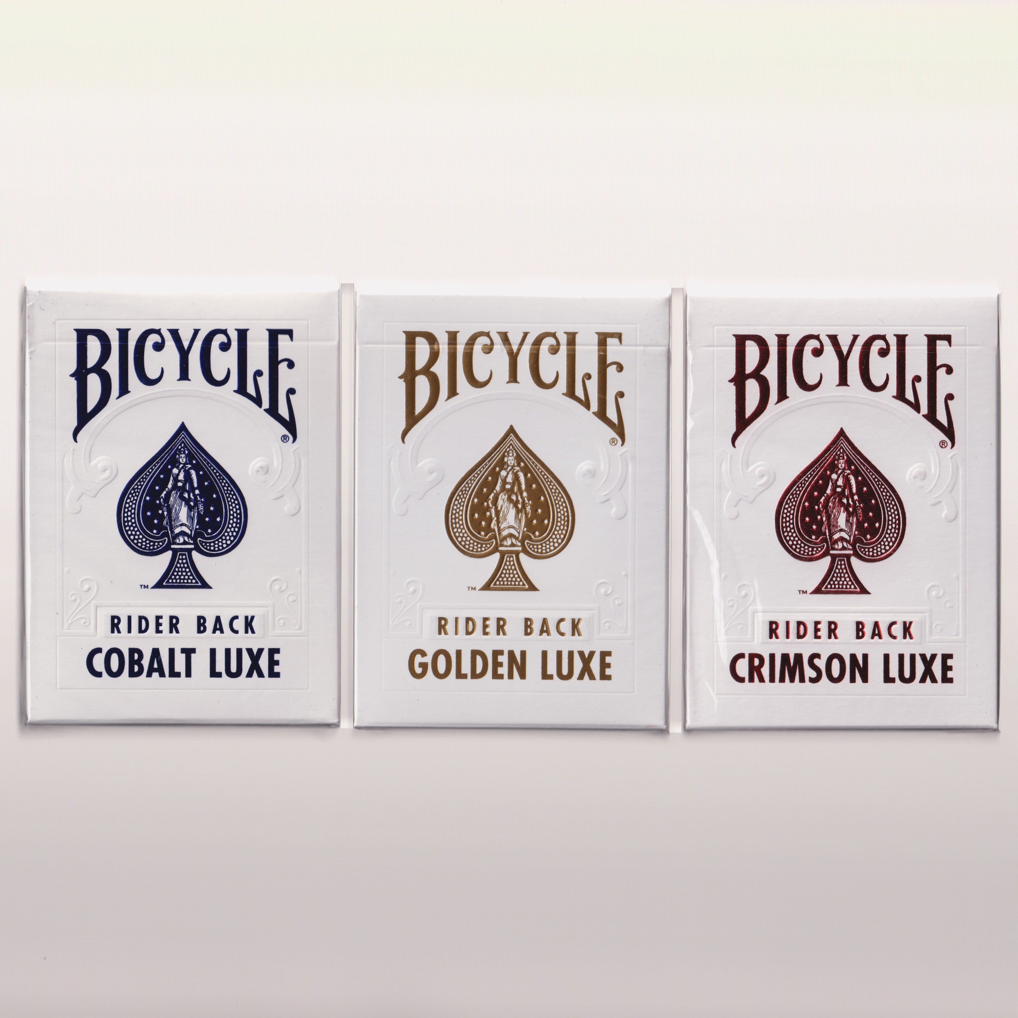 Bicycle Rider Back Cobalt, Crimson & Golden Luxe [AUCTION]