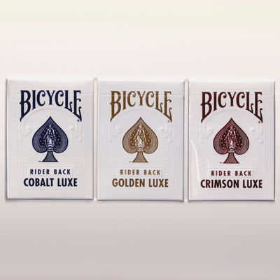 Bicycle Rider Back Cobalt, Crimson & Golden Luxe [AUCTION]