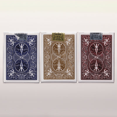 Bicycle Rider Back Cobalt, Crimson & Golden Luxe [AUCTION]