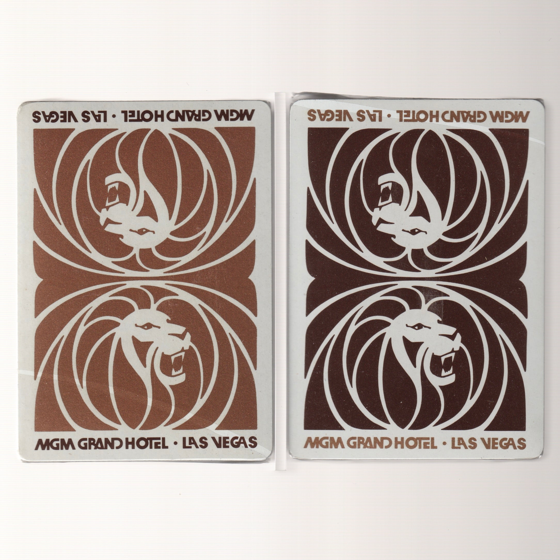 MGM Grand Hotel Wooden Case + Playing Cards Set [AUCTION]