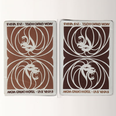 MGM Grand Hotel Wooden Case + Playing Cards Set [AUCTION]