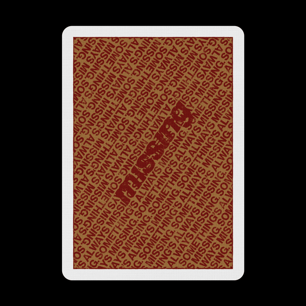 NY Slims Red/Gold Playing Cards