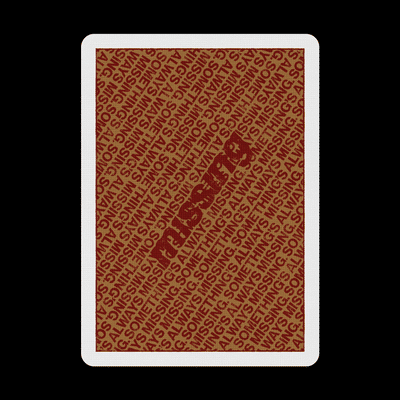 NY Slims Red/Gold Playing Cards