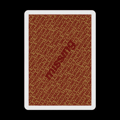 NY Slims Red/Gold Playing Cards