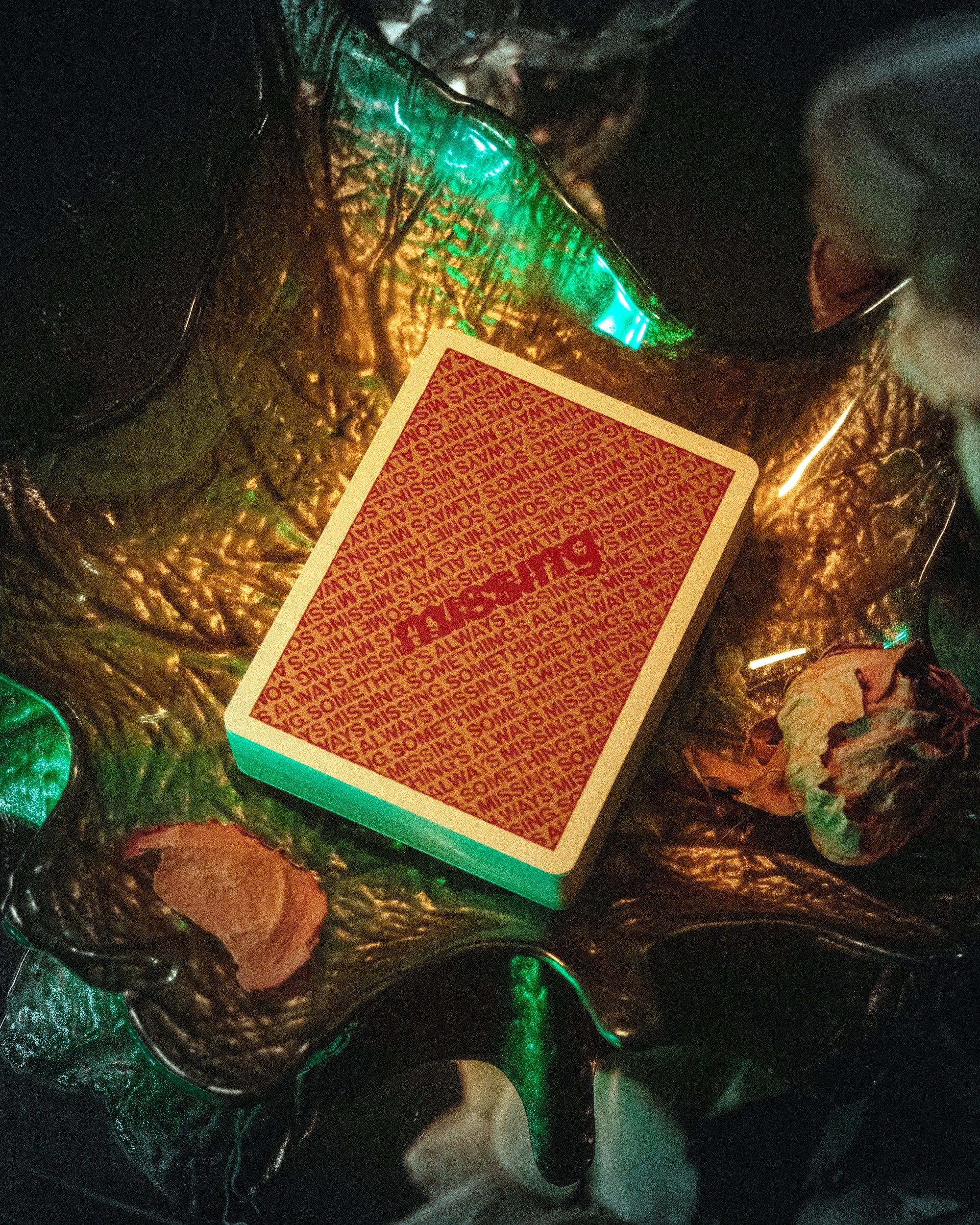 NY Slims Red/Gold Playing Cards